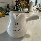 Rae Dunn Christmas By Magenta Snowman Let It Snow Ceramic Hot Cocoa Pot W Spout