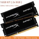 Kingston Hyperx Impact Ddr3l 1600mhz 16gb  2x 8gb  Pc3l-12800s Laptop Memory Ram