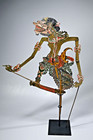 Antique Shadow Puppet Of A Demon Character