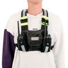 New Radio Shoulder Holster Chest Harness Holder Vest Rig Walkie Talkie Case
