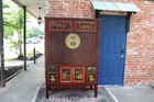 Chinese Antique Hand-painted Armoire Cabinet W  4 Drawers   4 Doors