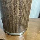 1960   s Mid Century Kromex Chrome  wood Look Retro Ice Bucket Wood Handles Read