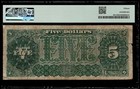 1890  5 Treasury Note Ornate Back Fr 361 Pmg 15 Choice Fine   Fge 