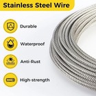 1 8 Inch Wire Rope  120ft Stainless Steel Cable  7x7 Strands Steel Wire Kit With