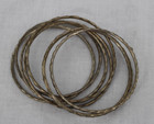 Vintage Skinny Silver Bracelets Set Of 8 Mcm Midcentury Middle East Turkey 1940s
