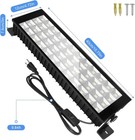 2 Pack 100w Led Shop Lights  6000k 11000lm Work Light For Garage  Plug In Garage