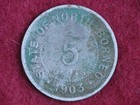 1903-h British North Borneo 5 Cents
