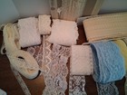 Huge Lot Of Vintage Lace Trim Sewing crafts Over 160 Yds 1 2  - 4   Wide Unused