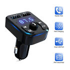 Bluetooth 5 0 Car Wireless Fm Transmitter Adapter 2usb Pd Charger Aux Hands-free