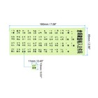 Chinese Keyboard Stickers Glow In The Dark  2pcs Keyboard Cover  Black
