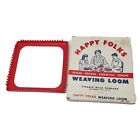 Vintage Happy Folks Weaving Crochet Loom Crafting Art 902 Usa Made Pyramid Mills