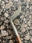 Antique Hickory Wood Shaft Unbranded Brown Vardon Heavy Mallet Putter Golf Club