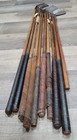 10 Antique Vintage 1895 To 1910 Smooth Face Hickory Wood Shaft Golf Clubs