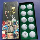 Vtg Mission Hills Golf Club Commemorative 10 Golf Ball Set Printed Signatures