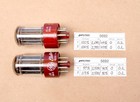 2 Vintage Nos 5692 Vacuum Tubes Rca Ge Red Base 6sn7 Gt Preamp Hifi Triple Mica