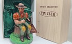 Alps Reproduction Tin Club Lumber Jack Battery Toy Japan Non Working
