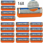 16x For Gillette Fusion 5-layer Men s Razor Blade Refills Orange Replacement Usa