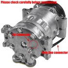 A c Compressor W  Clutch Fits 1996-2000 Chevy Express 1500 Gmc Savana 1500 2500