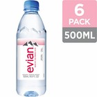 Evian Natural Spring Water  16 9 Fl Oz Bottles  6-pack     Pure Alpine Hydration