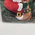 Bucilla Santa And Rudolph 18  Christmas Stocking Kit 83388 Felt Applique 1996