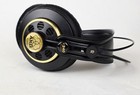 Akg K240 Studio Headphones 55 Ohm Black Gold 3 5mm Jack Over-ear  tested 