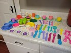 Vintage Childrens Plastic Kitchen Play Toys Dishes   Mixed Lot   Barbie Disney