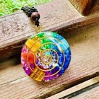 Chakra Orgone Stone Pendant Energy Crystal Reiki Protection Meditation Necklace