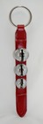 New Premium 3 Silver Bell Red Leather Real Horse Sleigh Bell Door Knocker