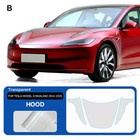 For Tesla Model 3 Highland 24-25 Hood Ppf Tpu Precut Paint Protection Clear Film