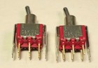 Vtg 2pc C k U21 Toggle Switch 2 Position On-on 6 Pin New Made In U s a  Nos