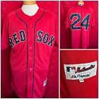 Rare Red Boston Red Sox  24 David Price Game Worn Team Issued Baseball Jersey 44