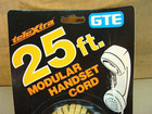 New Vintage Gte Telextra 25 Foot Autumn Gold Landline Telephone Handset Cord