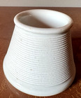 Antique French Pyrogene Ribbed Ceramic Match Striker Holder white 868