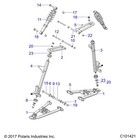 Polaris Asm-steering Spindle  Left  Black Genuine Oem Part 1824973-458