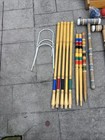 Brookstone Croquet Set Plus Many Extras Vtg  Almost Two Sets New Balls Roller