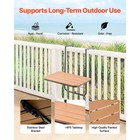 Balcony Hanging Table 25 X 24 In Outdoor Patio Railing Bar Table Adjusable