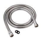 70  Chrome Stainless Steel Hose Brass Connector For Grohe Handheld Shower 1800mm