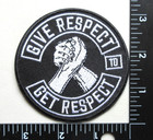     give Respect To Get Respect Bikers Vest Jacket Hat Embroidered Iron On Patch