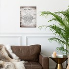 Christian Prayer Wall Art Decor  The Lord s Prayer Framed Canvas 11x14