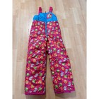 Shopkins Girls Small Pink All-over Character Print Insulated Snow Pants Overalls