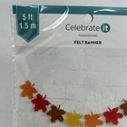 Felt Fall Leaves Banner Garland Nip 5    Ft Thanksgiving Fall Decoration