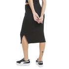 Puma Classics Ribbed Midi Skirt Womens Black Casual 531618-01