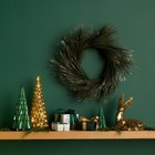 Shimmer Long Needle Christmas Wreath - Threshold