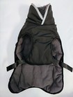 Doglemi Dog Jacket - Black  Size Large  Warm  Snaps  Zipper