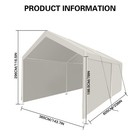 Carport Heavy Duty Portable Garage Tent For Outdoor Storage Shelt 143 238 116 In