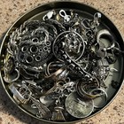 Sterling Silver  scrap  Lot 211 Grams Of Clean Sterling Silver  Stones Removed