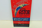 Hotel Astor Times Square New York City Vintage Advertising Matchbook Cover