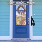 12  1-step Outdoor Handrail  Wall Mount Wrought Iron Stair Railing