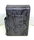 Eclipse Snake Style Pu Leather Wrapped Full Flap King Size Cigarette Pack Holder