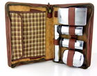 Robex Men s Vintage Travel Grooming Kit Toiletry Set Vanity Leather Case Shaving